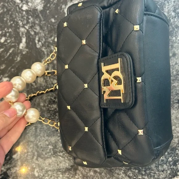Badgley Mischa Black studded purse. - Picture 3 of 8